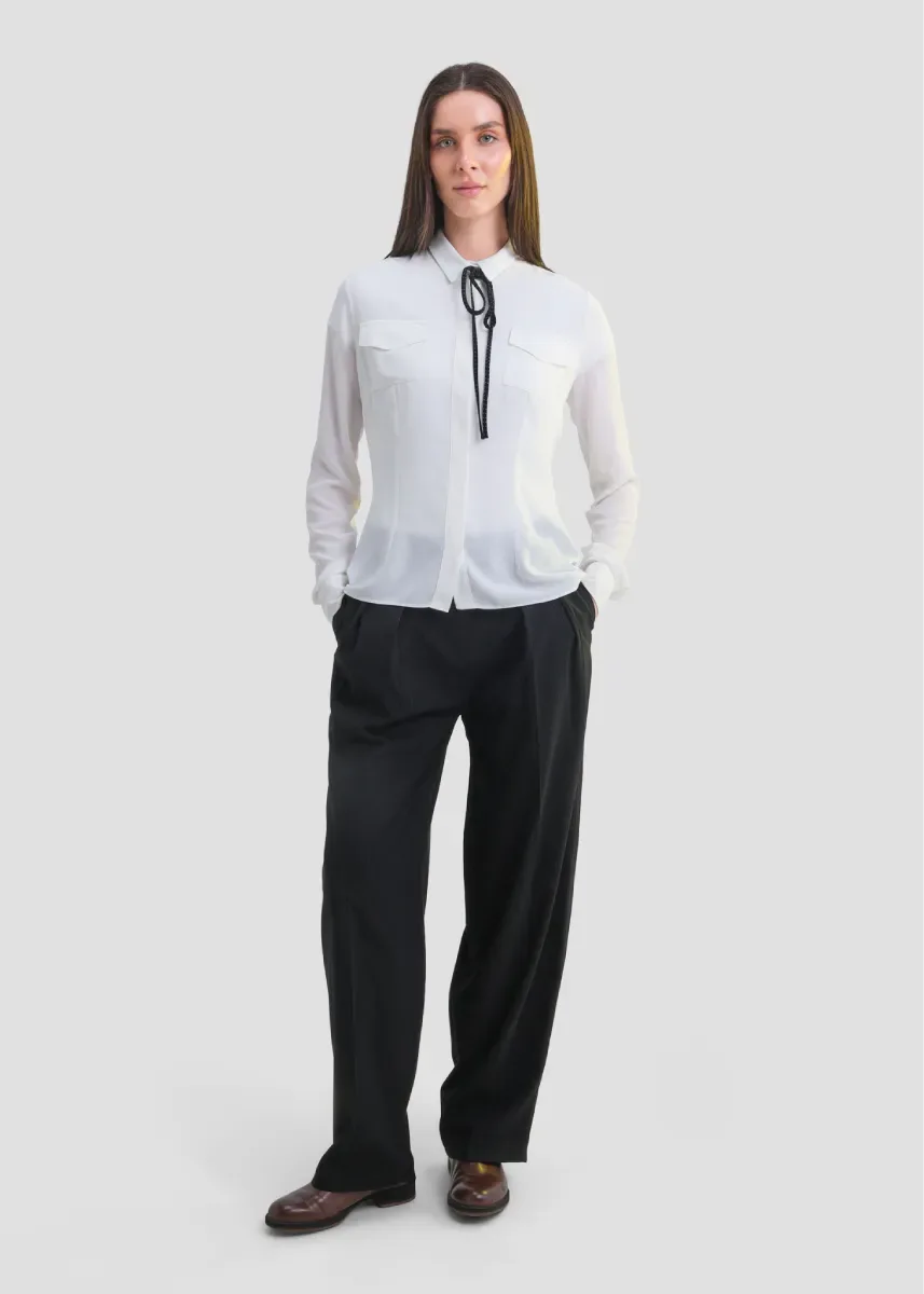 Polka Dot tie Shirt - chapters.