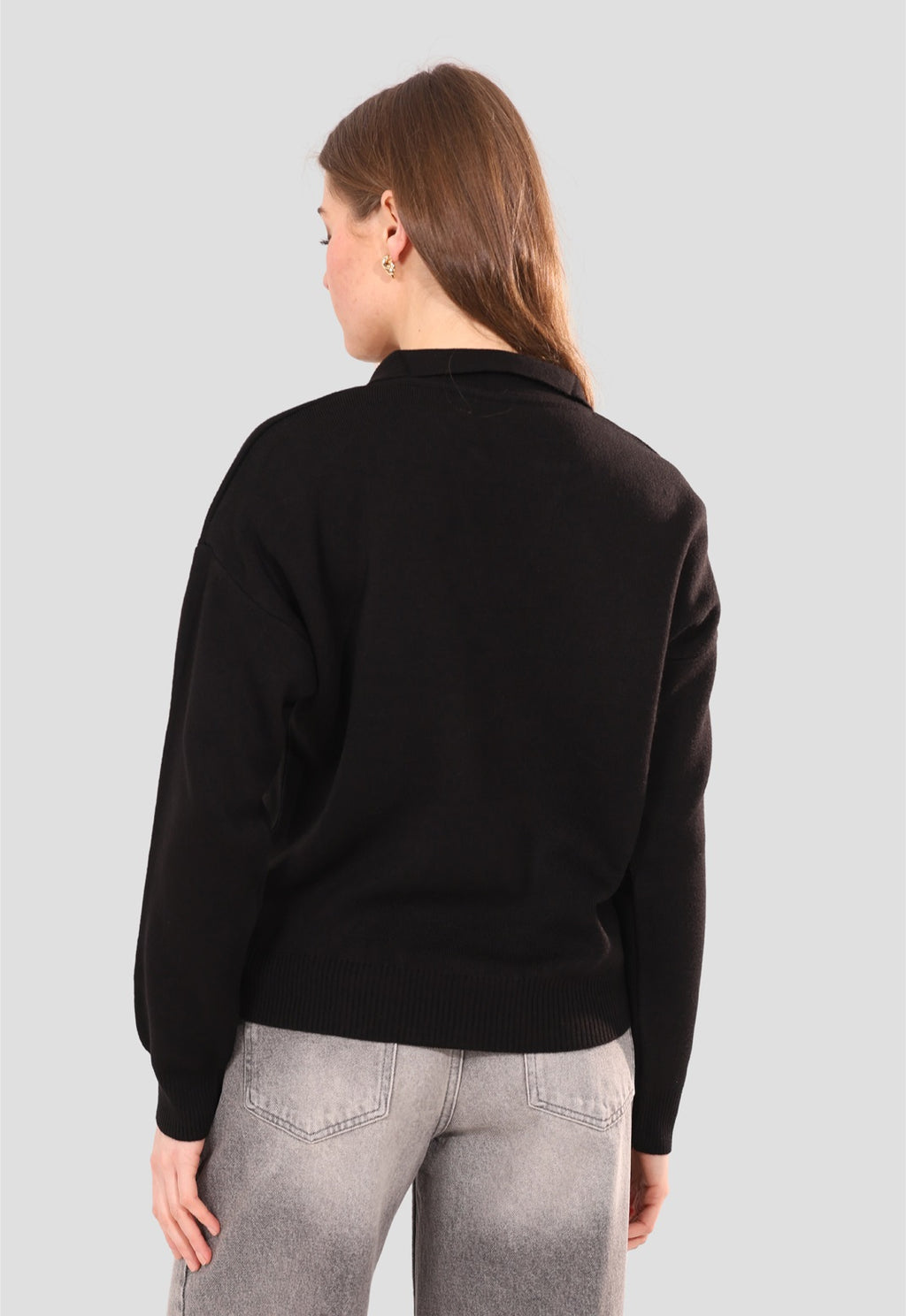 Collared knit Jumper