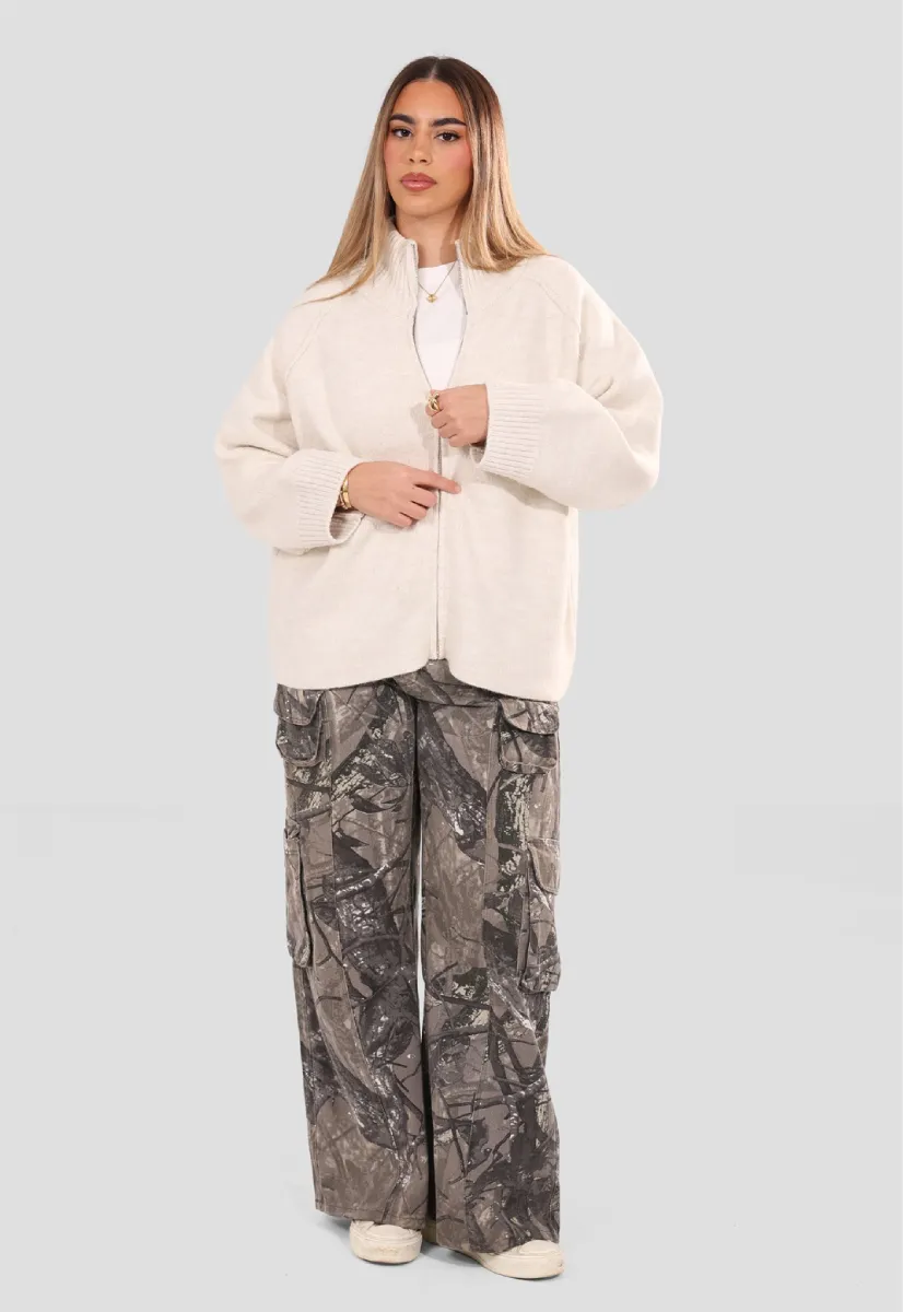 Raglan Zip up Jumper