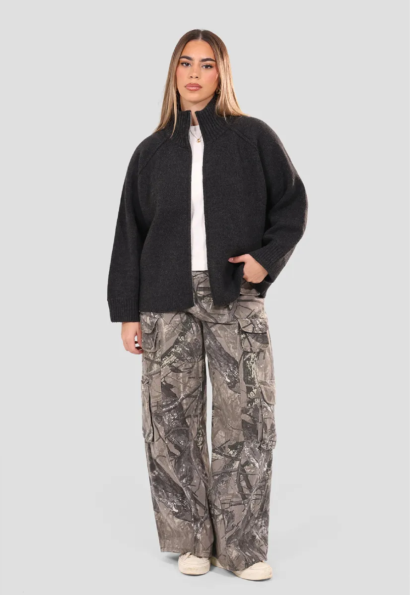 Raglan Zip up Jumper