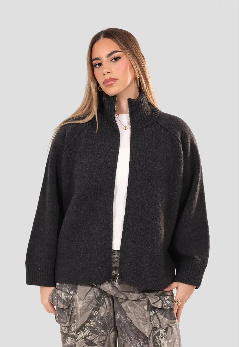 Raglan Zip up Jumper