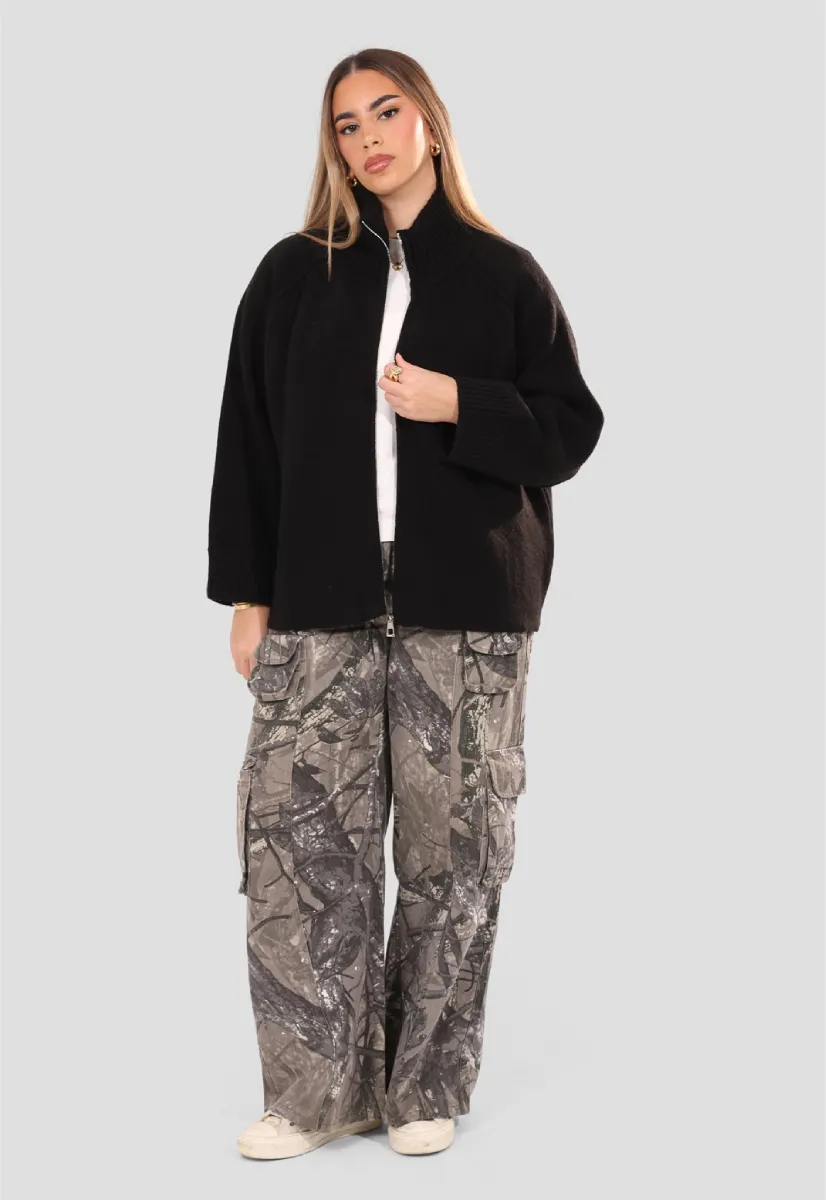 Raglan Zip up Jumper