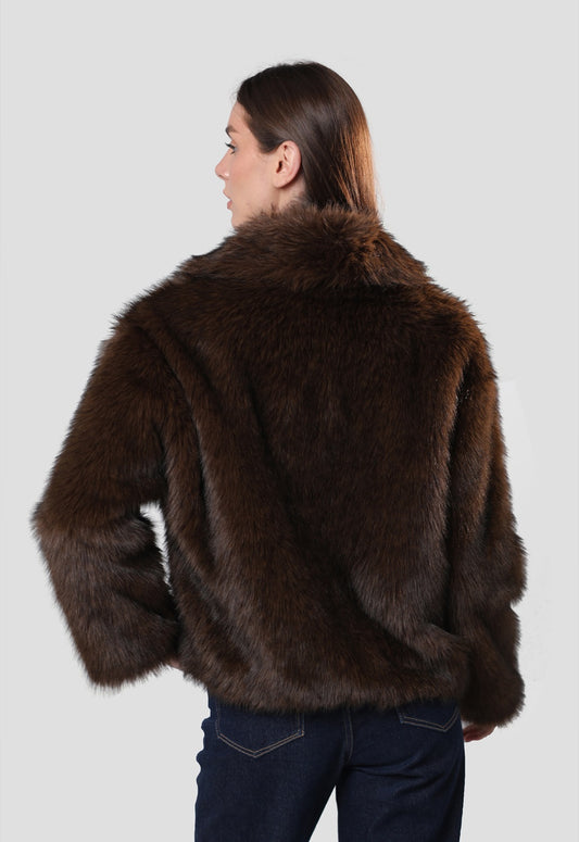 Fur Coat - Brown