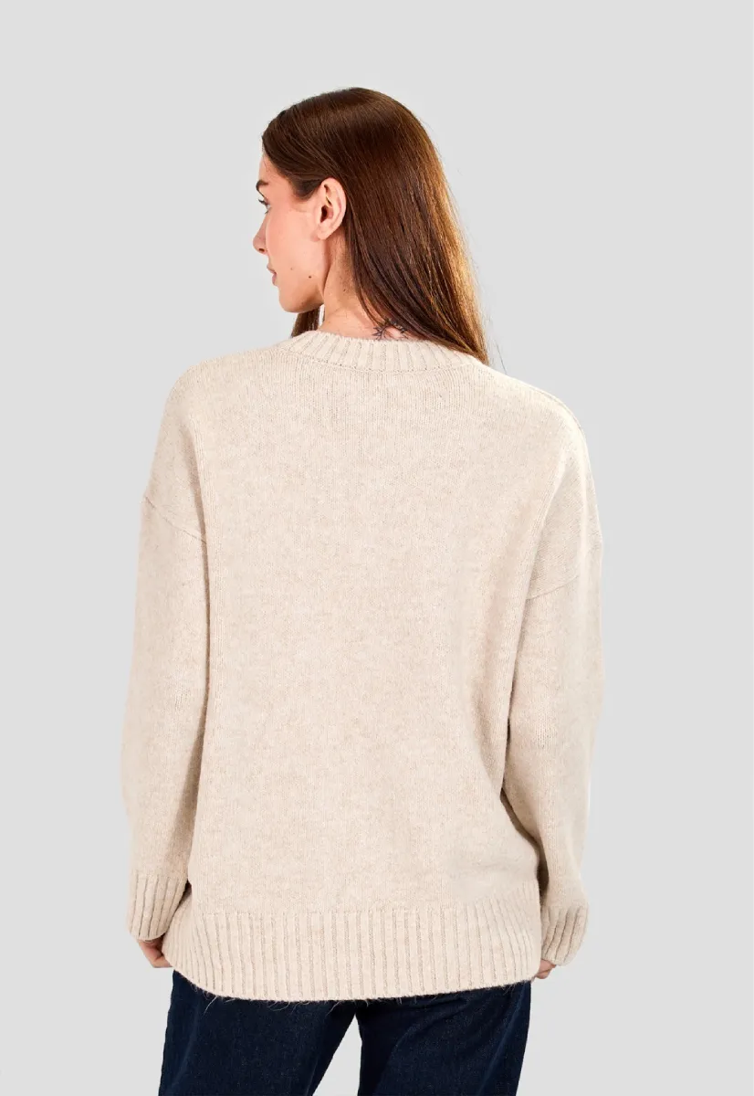 Long V-neck Jumper