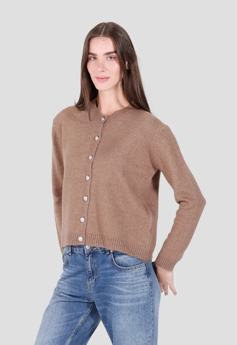 Detailed Button Cardigan