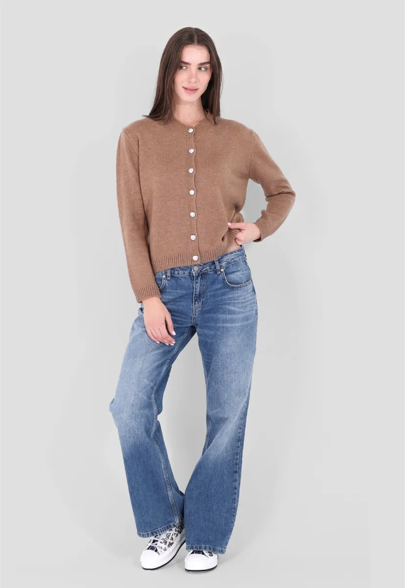 Detailed Button Cardigan