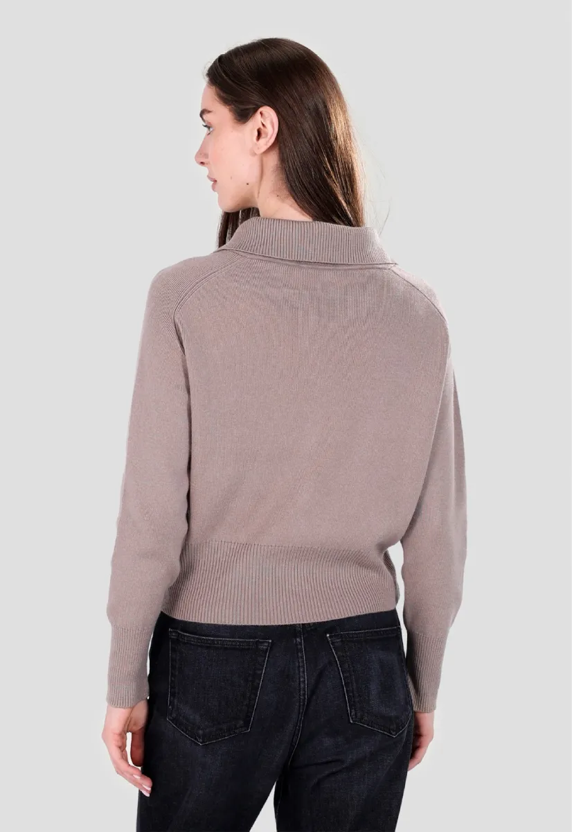 Collared Button-Up Cardigan