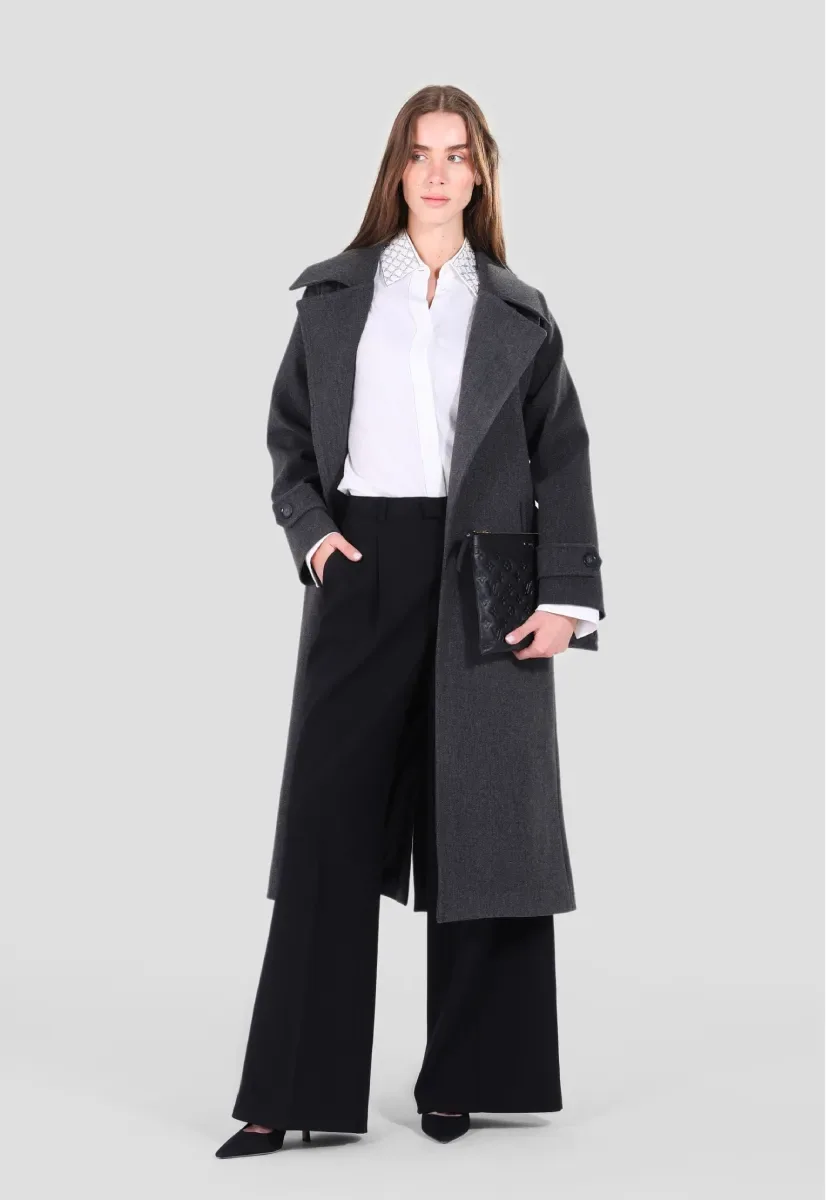 Wool Coat - Gray - chapters.