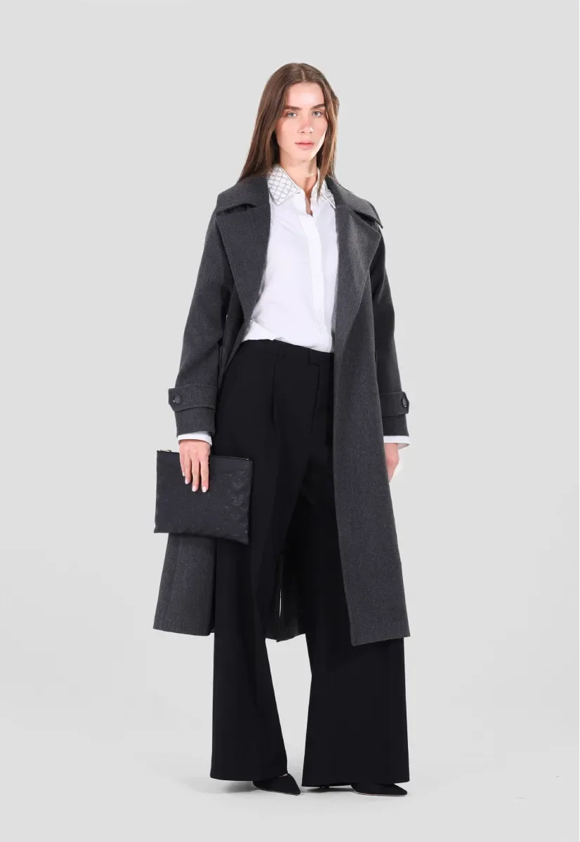 Wool Coat - Gray - chapters.