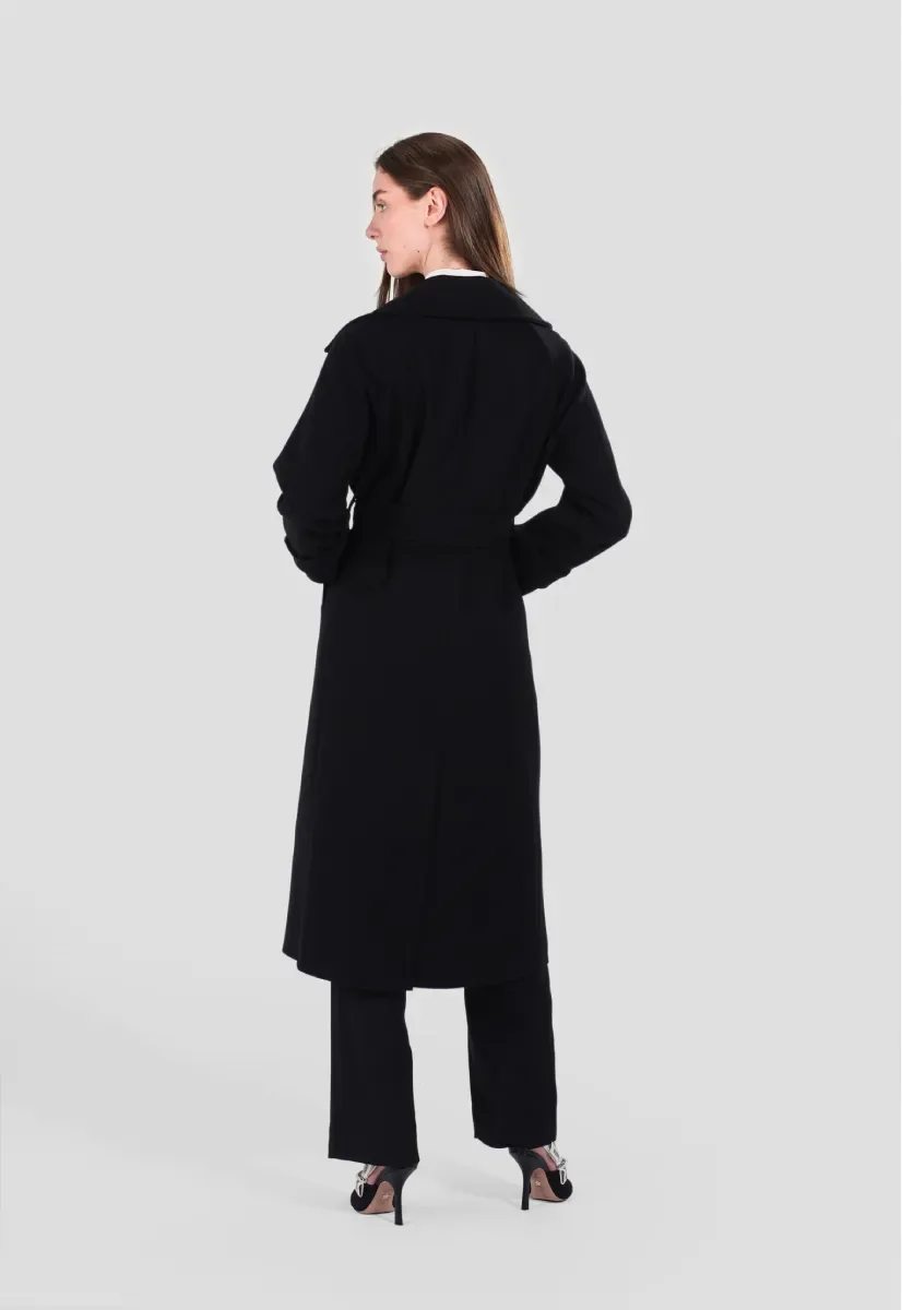 Wool Coat - Black - chapters.