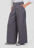Grey Double Pleated Trousers - chapters.
