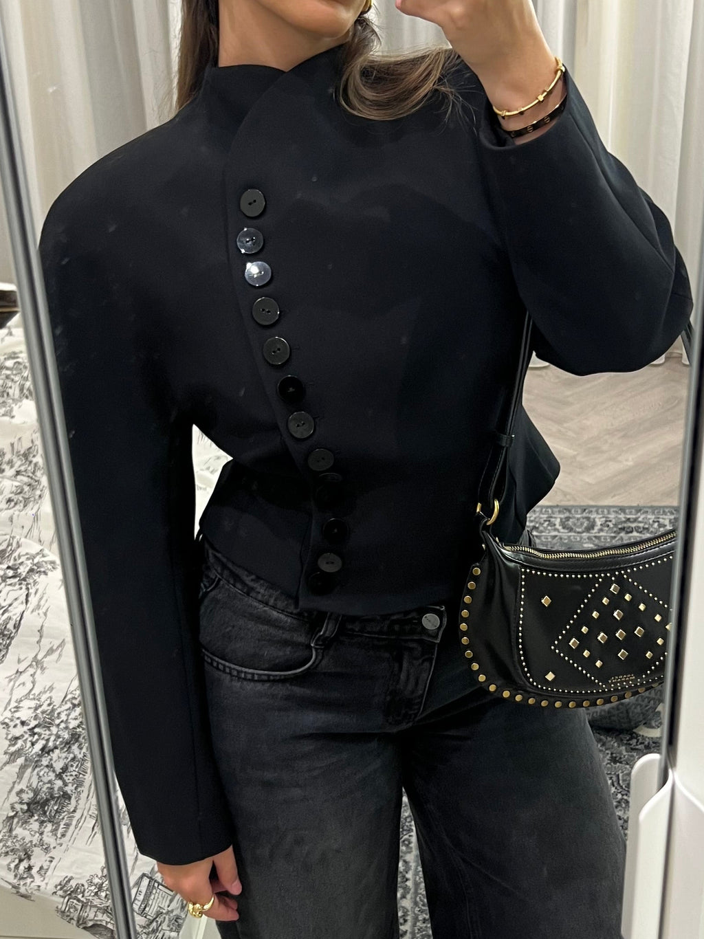 Black Button-Up Blazer