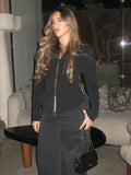 Black Double-Zip Jacket