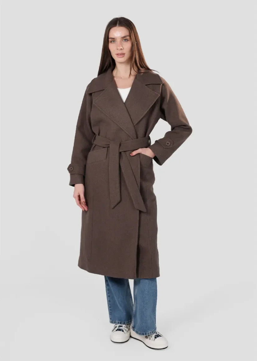 Wool Coat - Brown - chapters.