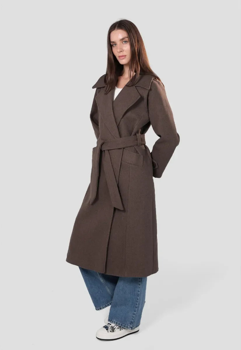 Wool Coat - Brown - chapters.