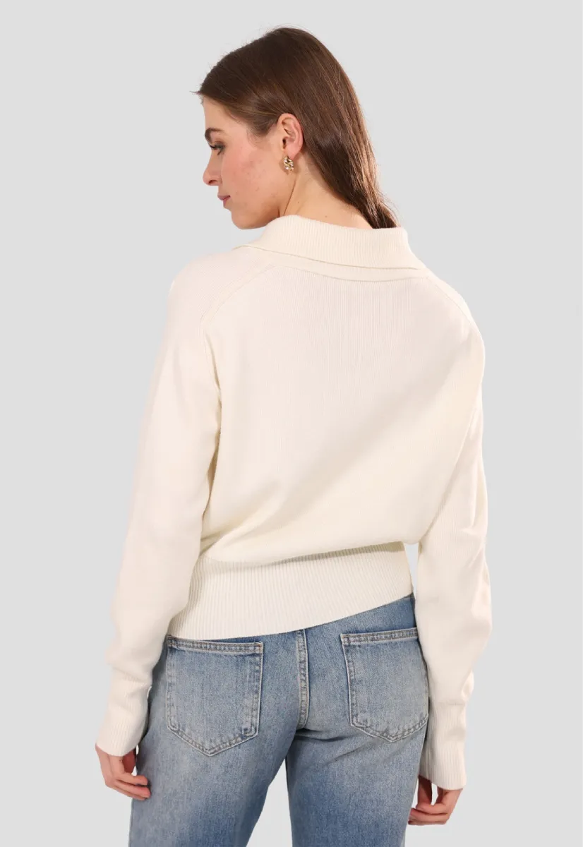 Collared Button-Up Cardigan