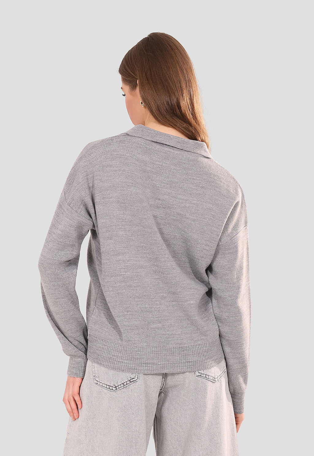 Collared knit Jumper