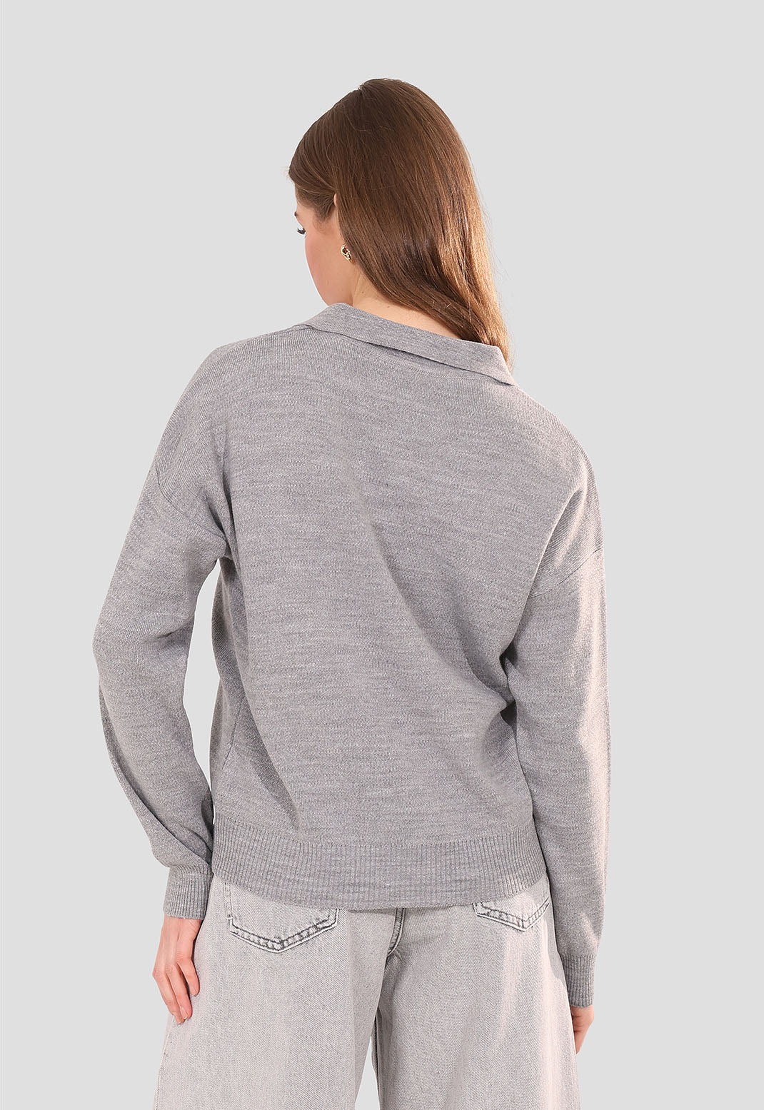 Collared knit Jumper