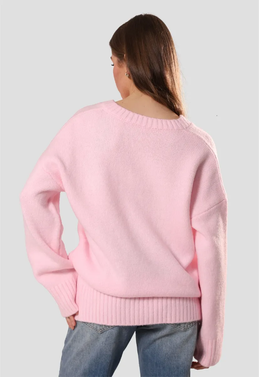 Long V-neck Jumper