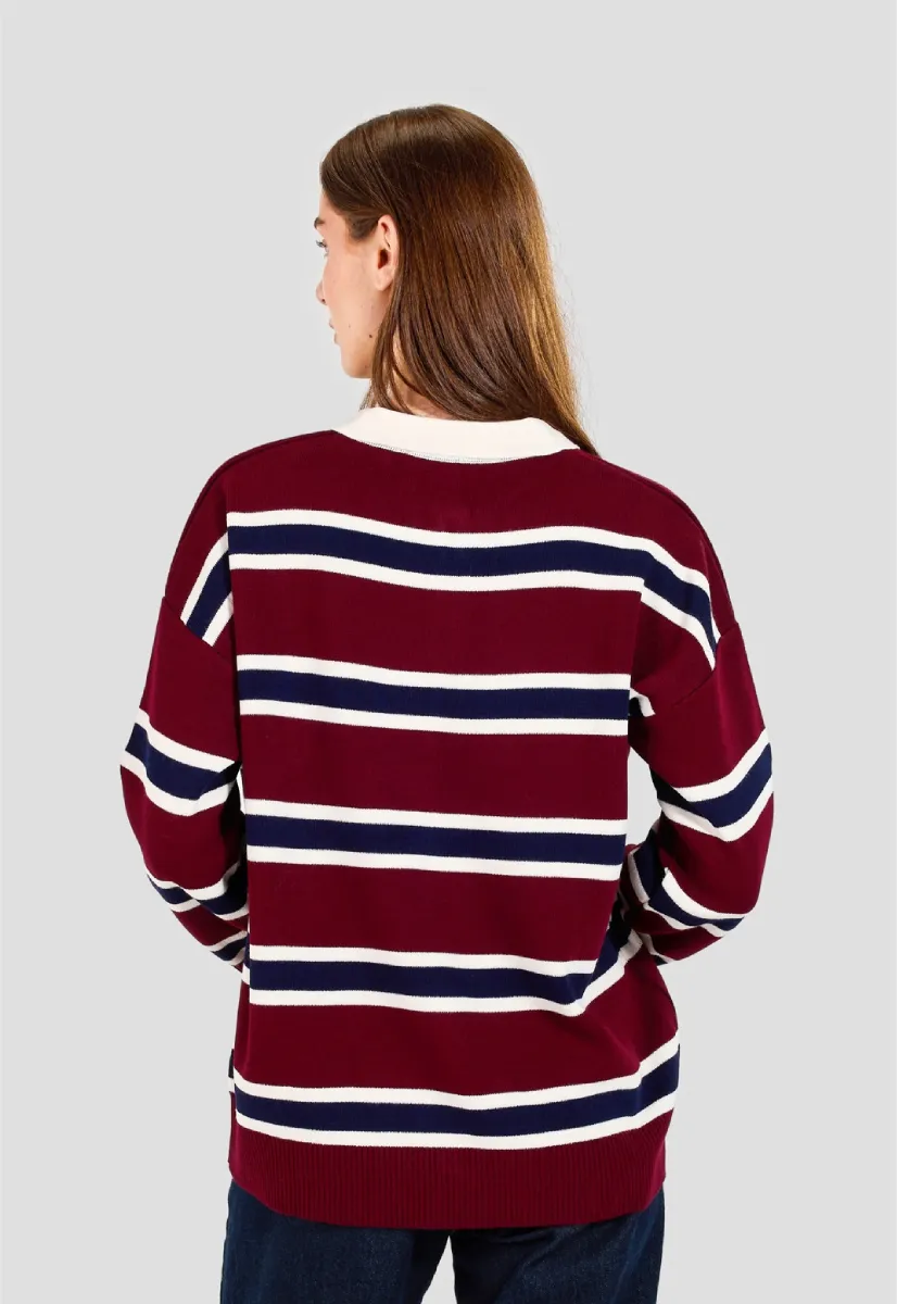 Striped Knit Polo