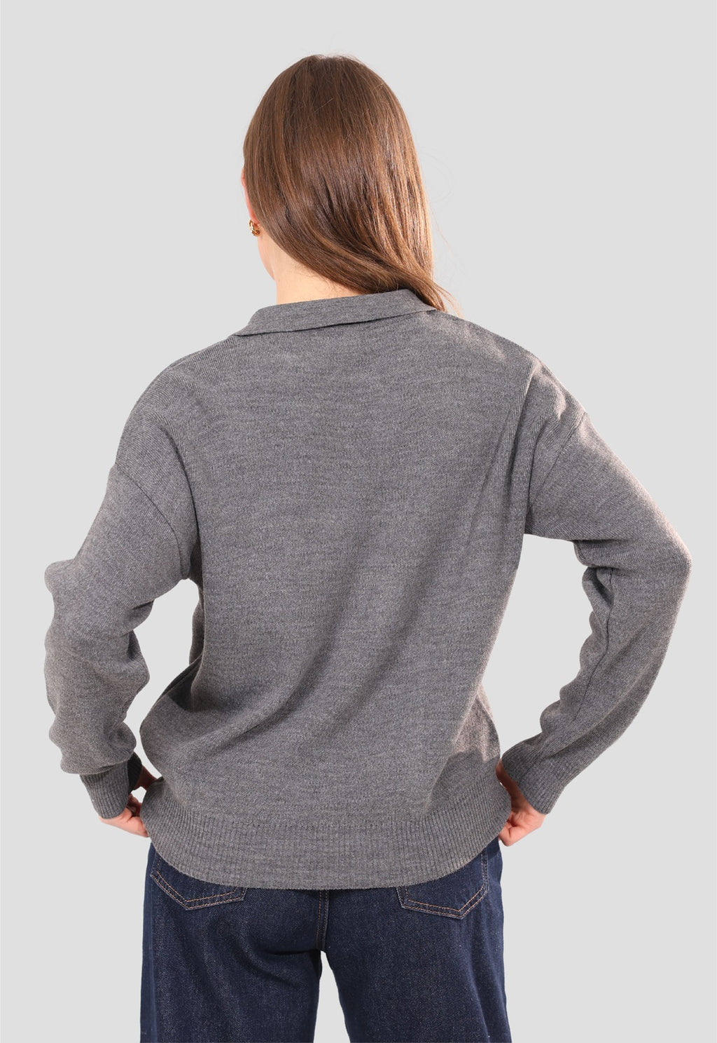 Collared knit Jumper