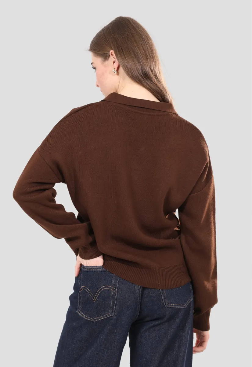 Collared knit Jumper