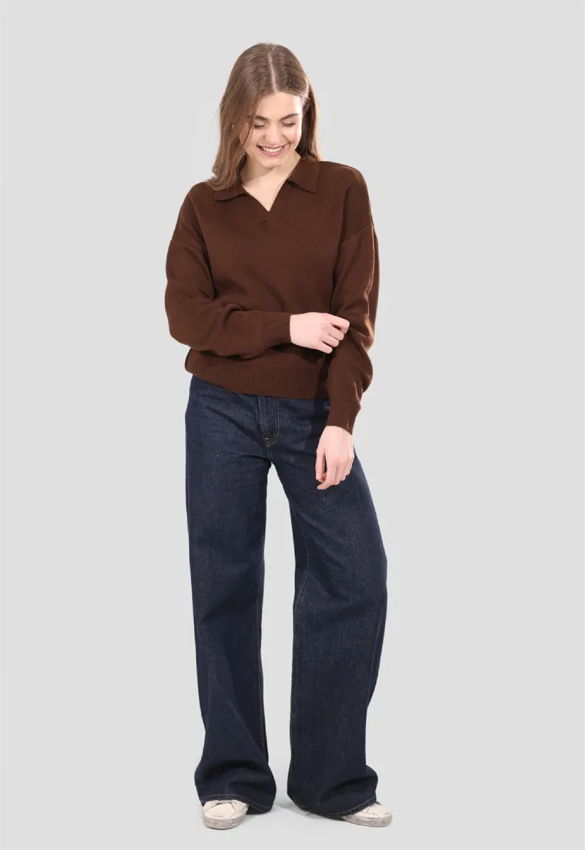 Collared knit Jumper