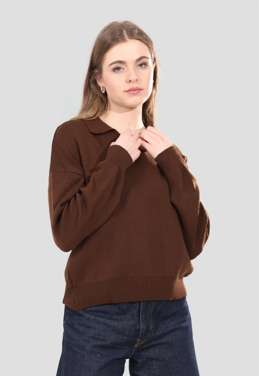 Collared knit Jumper