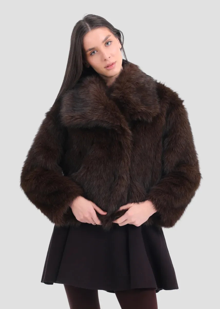 Fur Coat - Brown - chapters.