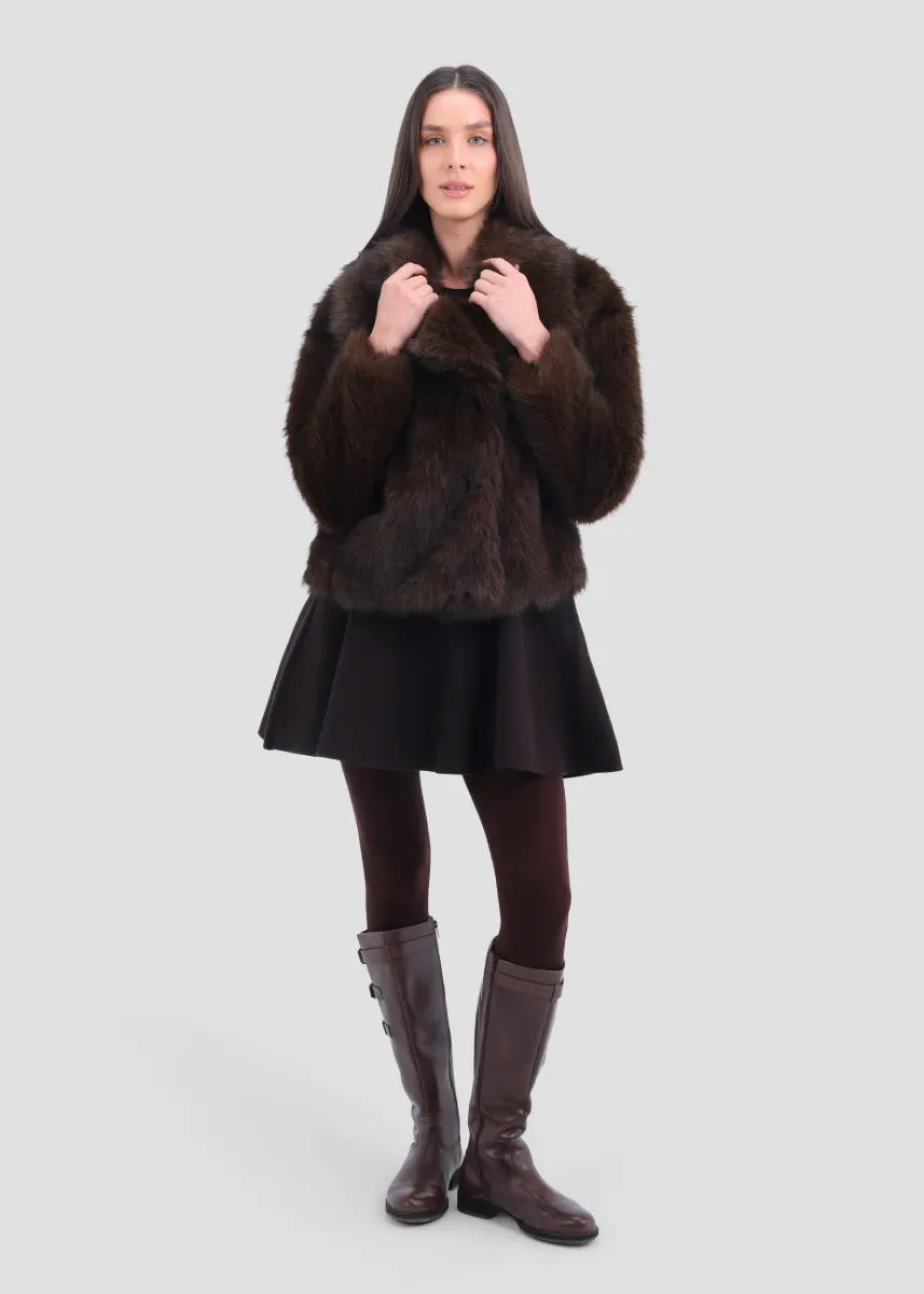 Fur Coat - Brown - chapters.