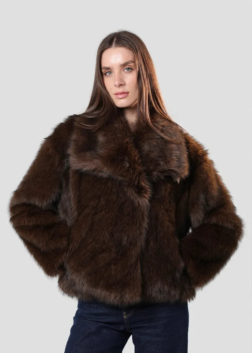 Fur Coat - Brown - chapters.
