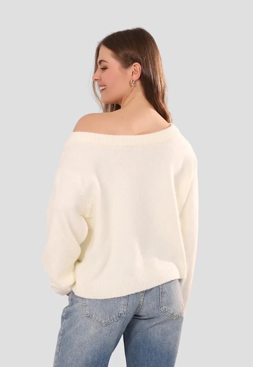 Off-shoulder Jumper